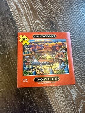 Dowdle Grand Canyon 250-Piece Mini Wooden Puzzle - Orange